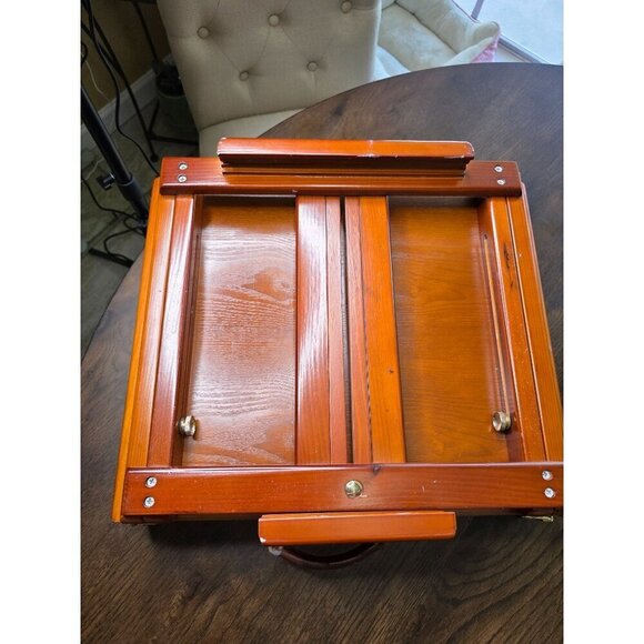 Wooden Art Set With Pencils Paints & Palette Knife In Portable Artist Case - Picture 14 of 16